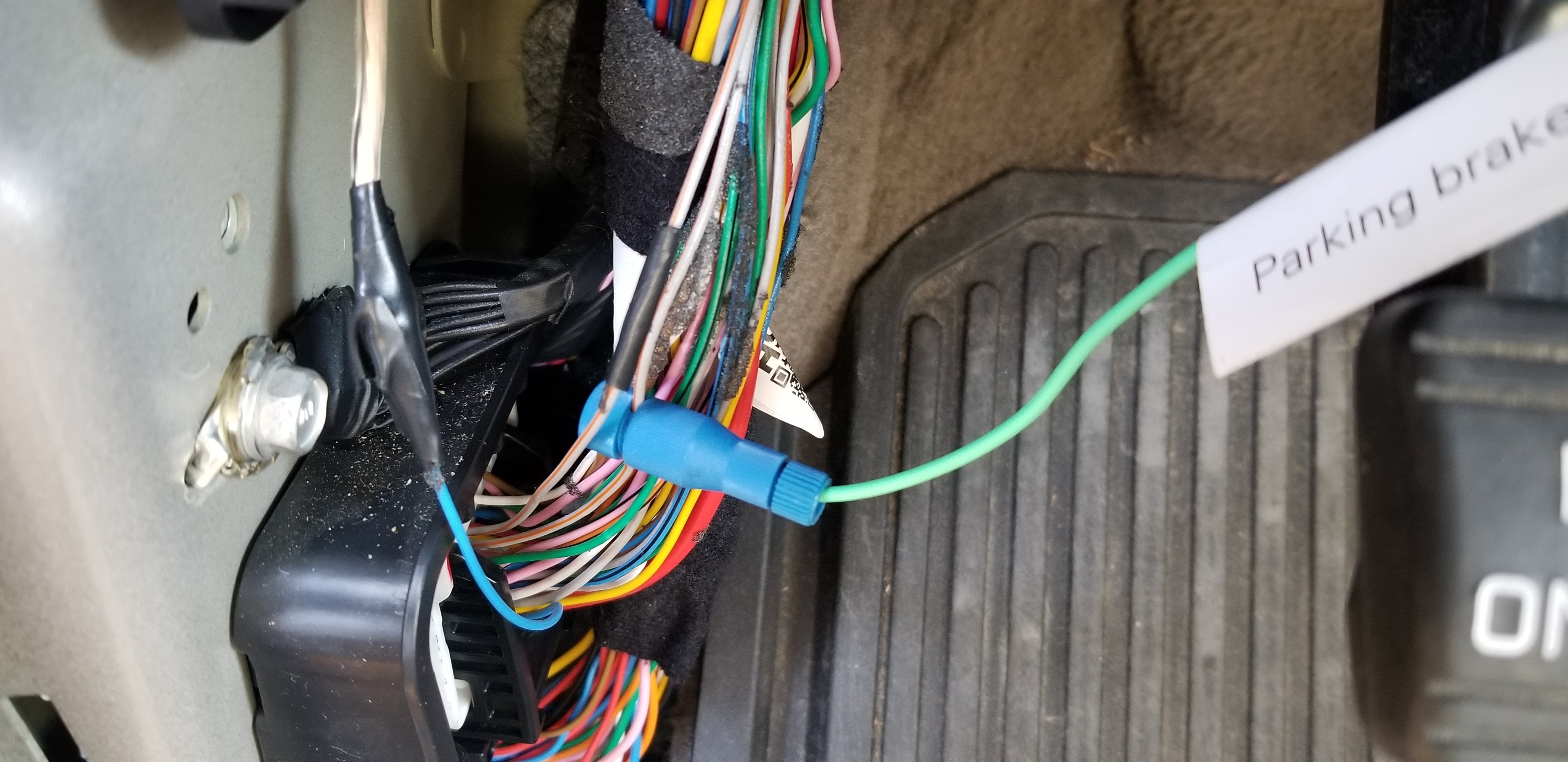 Where to Connect Parking Brake Wire  